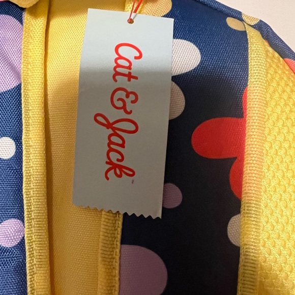 NWT Cat & Jack 17" Floral Kids Backpack. (E1) - Picture 6 of 7